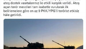MSB: 9 PKKYPG'li terörist etkisiz hale getirildi
