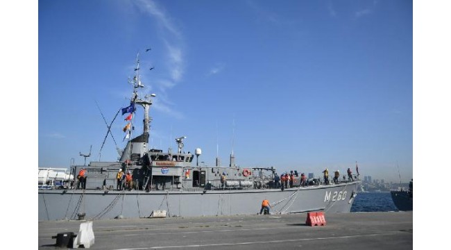 Türk, İspanyol ve İtalyan mayın avlama gemileri İstanbul'da