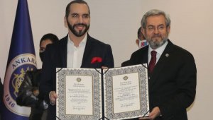 El Salvador Devlet Başkanı Bukele'ye 'Dostluk Payesi Beratı'