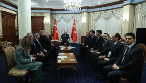 Cumhurbaşkanı Erdoğan, Kırım Tatar heyetini kabul etti